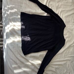 Classic Black Long Sleeve Top